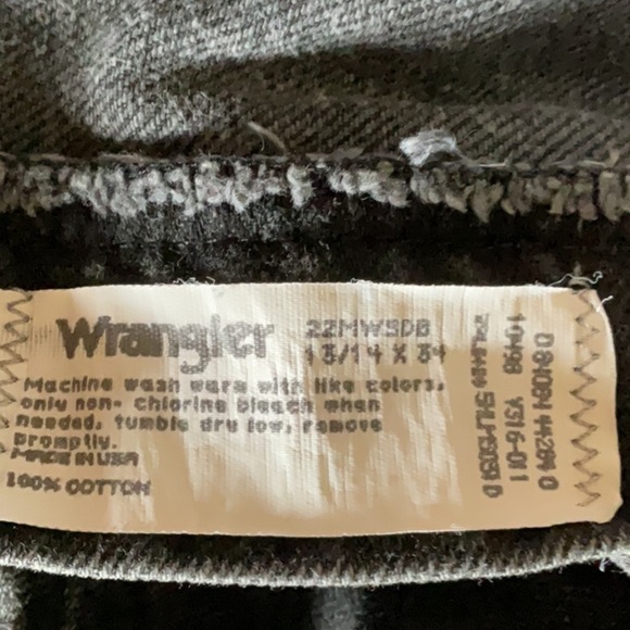 Wrangler Black Straight Jeans 90’s USA made vintage - Picture 7 of 7